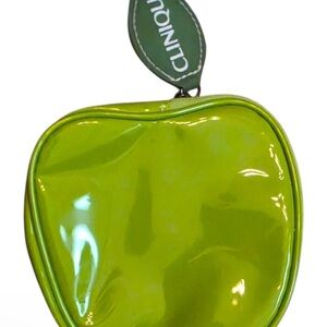 Clinique Bright Green Shiny Apple Cosmetic Pouch